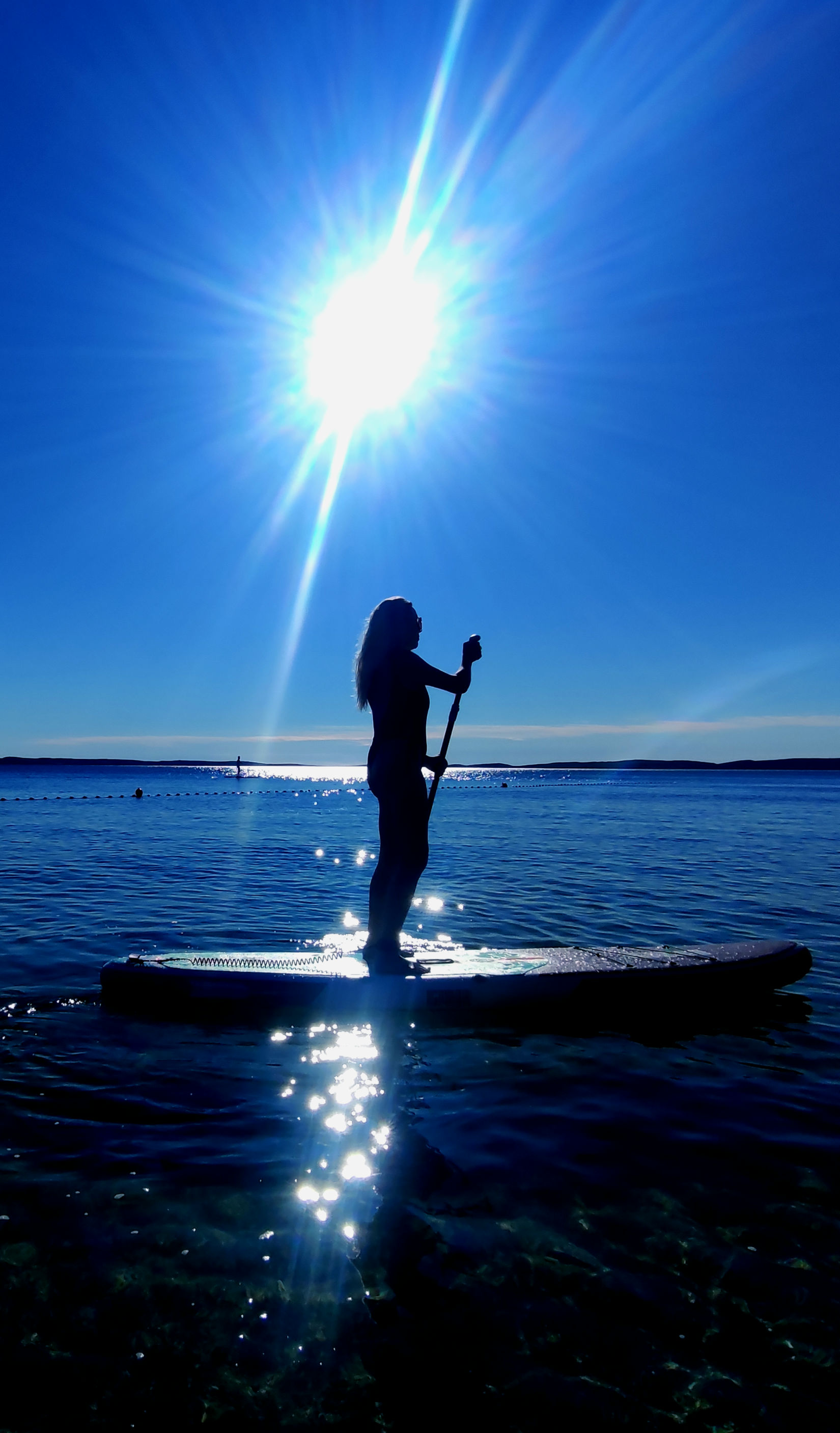 Woman meditating peacefully